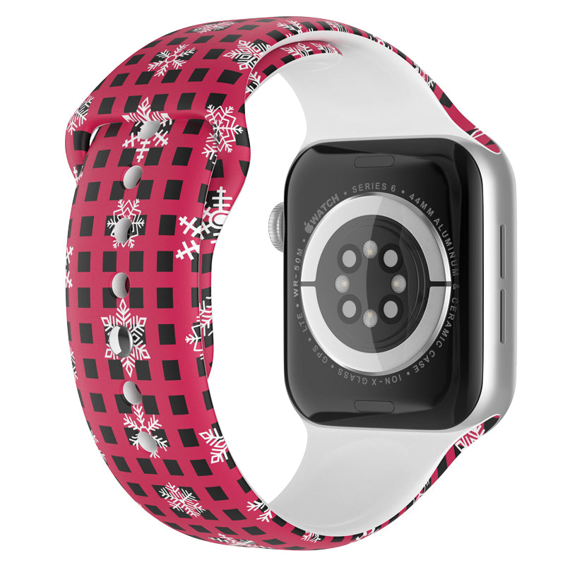Soft Silicone Christmas Pattern Adjustable Watch Band Strap for Apple Watch Ultra 49mm Ultra 2 49mm Series 9 45mm SE (2023) 44mm Series 8 45mm 7 45mm 6 5 4 SE 44mm SE (2022) 44mm 3 2 1 42mm Size L Soft Silicone Christmas Pattern Adjustable Watch Band Strap for Apple Watch Ultra 49mm Ultra 2 49mm Series 9 45mm SE (2023) 44mm Series 8 45mm 7 45mm 6 5 4 SE 44mm SE (2022) 44mm 3 2 1 42mm Size L
